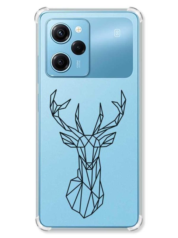 Чохол з потовщеними кутами на Xiaomi Redmi Note 12 Pro Speed 5G :: Олень (принт 128)