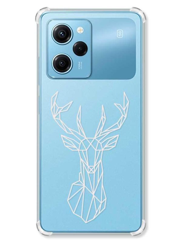 Чохол з потовщеними кутами на Xiaomi Redmi Note 12 Pro Speed 5G :: Олень (принт 129)