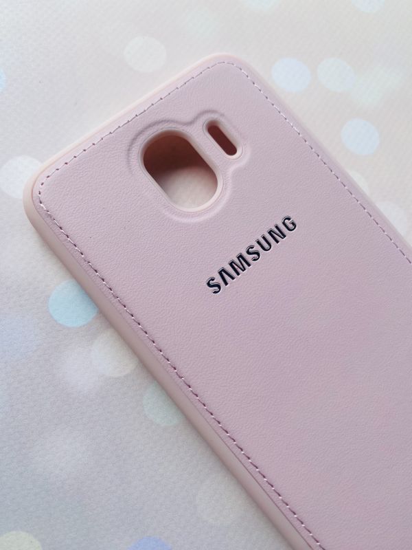 Силіконовий чохол із тисненням для Samsung Galaxy J4 (2018) Рожевий