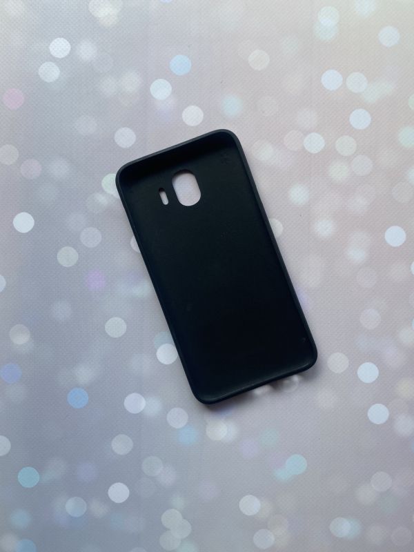 Силіконовий чохол з блискітками для Samsung Galaxy J4 (2018) Чорний