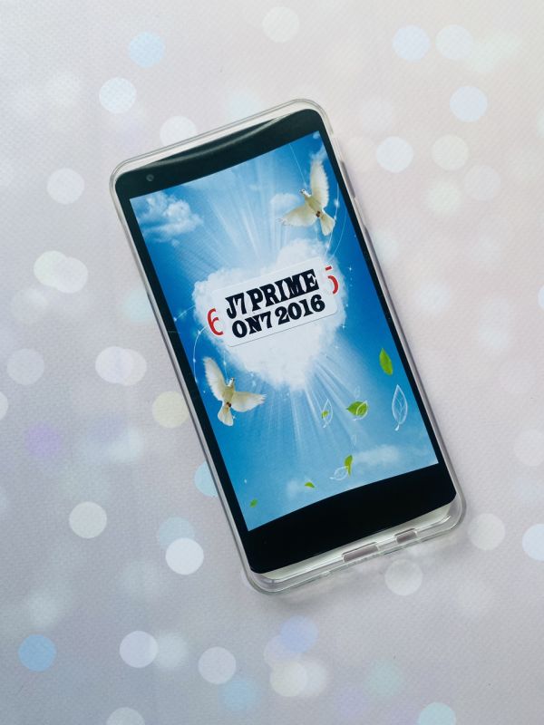 Силіконовий чохол із малюнком для SAMSUNG Galaxy J7 Prime Ромашки на рожевому