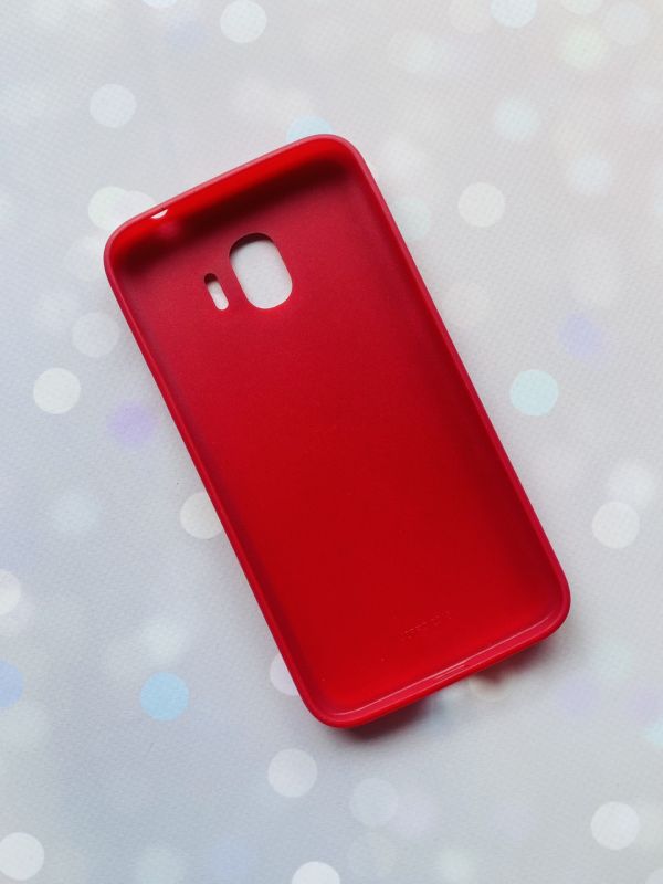 Силіконовий чохол з блискітками для Samsung Galaxy J2 Pro 2018 J250 Червоний