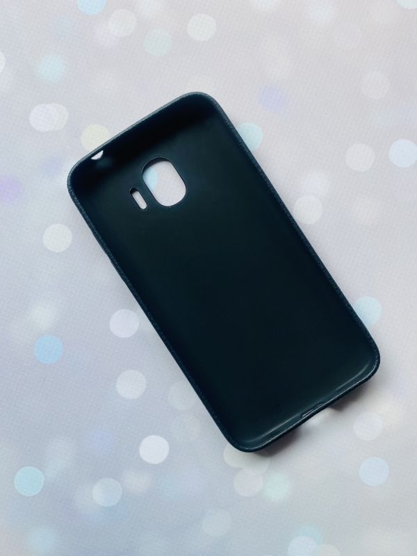 Силіконовий чохол з тисненням для Samsung Galaxy J2 Pro 2018 J250 Чорний
