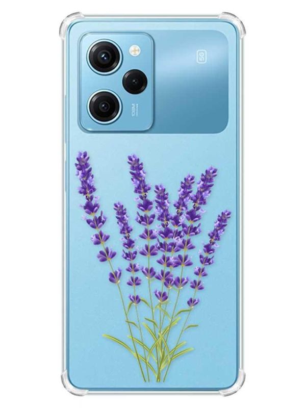 Чохол з потовщеними кутами на Xiaomi Redmi Note 12 Pro Speed 5G :: Лаванда (принт 28)