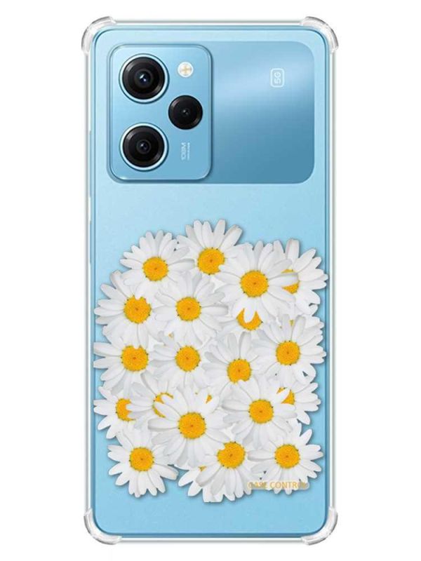 Чохол з потовщеними кутами на Xiaomi Redmi Note 12 Pro Speed 5G :: Букет ромашок (принт 40)