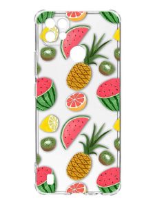 Чохол з потовщеними кутами на Realme C21 :: Фруктовий мікс (принт 347)