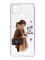 Чохол з потовщеними кутами на Realme C21 :: Дівчина з кавою (принт 112)
