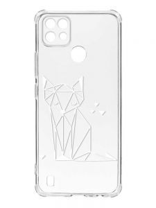 Чохол з потовщеними кутами на Realme C21 :: Лисиця (принт 127)