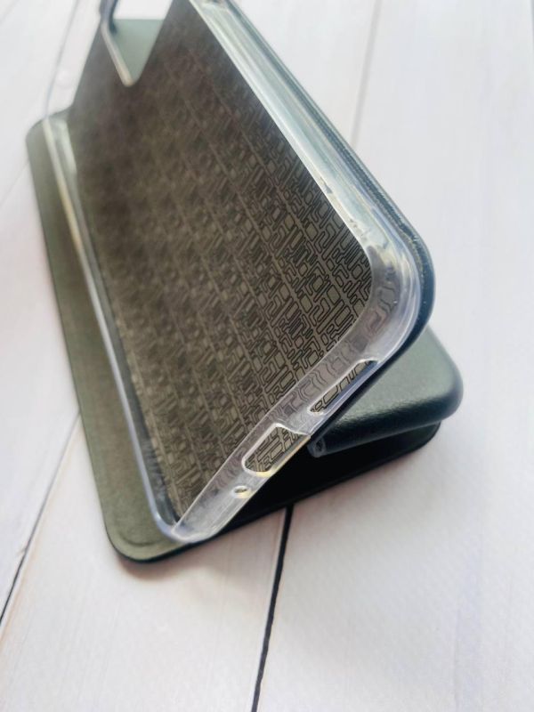 Чохол-книжка з малюнком для Xiaomi Redmi Note 12 Чорний :: Різнокольорові сердечка (принт 332)