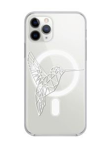 Магнітний чохол на iPhone 11 Pro Max із підтримкою MagSafe :: Колібрі (принт 123)