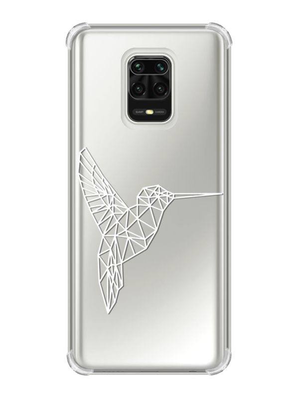 Чохол з потовщеними кутами на Xiaomi Redmi Note 9 Pro/ 9S/ 9 Pro Max :: Колібрі (принт 123)
