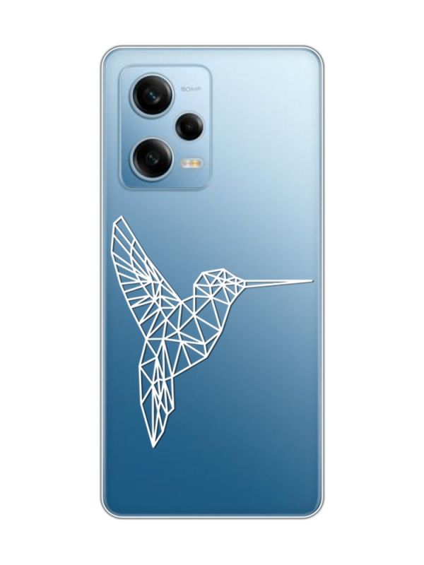 Прозорий чохол на Xiaomi Redmi Note 12 5G :: Колібрі (принт 123)