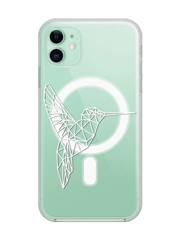 Магнітний чохол на iPhone 11 із підтримкою MagSafe :: Колібрі (принт 123)