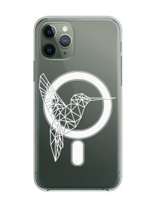 Магнітний чохол на iPhone 12/12 Pro із підтримкою MagSafe :: Колібрі (принт 123)