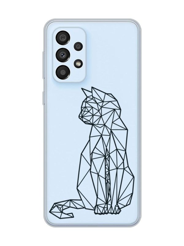 Прозорий чохол на Samsung Galaxy A33 5G :: Котик (принт 124)