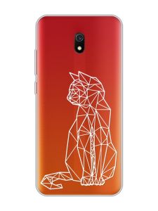 Прозорий чохол на Xiaomi Redmi 8A :: Котик (принт 125)