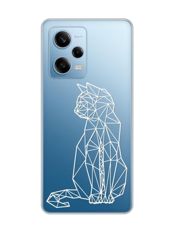 Прозорий чохол на Xiaomi Redmi Note 12 5G :: Котик (принт 125)