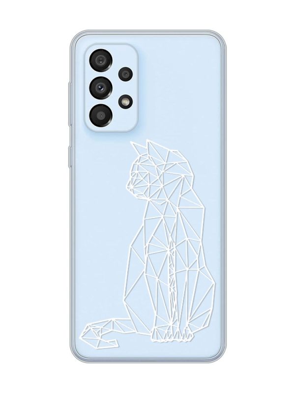 Прозорий чохол на Samsung Galaxy A33 5G :: Котик (принт 125)