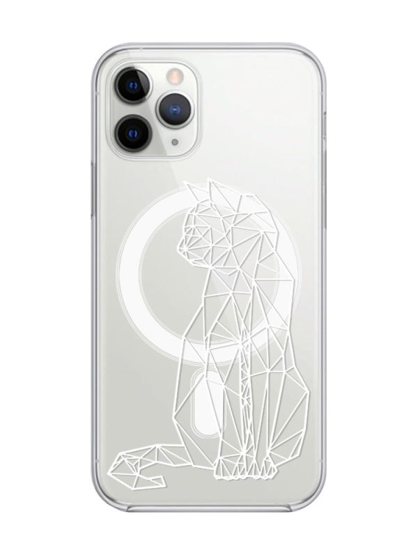 Магнітний чохол на iPhone 11 Pro Max із підтримкою MagSafe :: Котик (принт 125)
