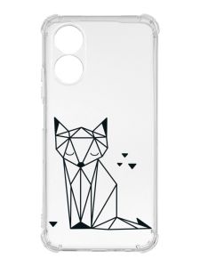 Чохол із потовщеними кутами на Oppo A17 :: Лисиця (принт 126)