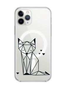 Магнітний чохол на iPhone 11 Pro Max із підтримкою MagSafe :: Лисиця (принт 126)