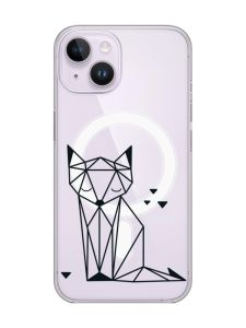 Магнітний чохол на iPhone 14 із підтримкою MagSafe :: Лисиця (принт 126)