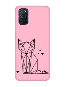 Матовий рожевий чохол на Oppo A52/A72/A92 :: Лисиця (принт 126)