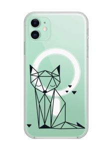 Магнітний чохол на iPhone 11 із підтримкою MagSafe :: Лисиця (принт 126)