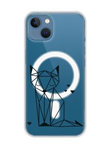 Магнітний чохол на iPhone 13 (6.1) із підтримкою MagSafe :: Лисиця (принт 126)