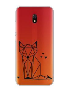 Прозорий чохол на Xiaomi Redmi 8A :: Лисиця (принт 126)