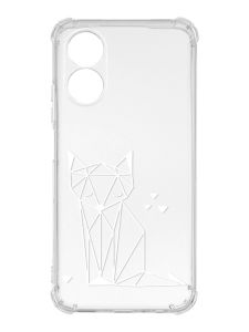 Чохол із потовщеними кутами на Oppo A17 :: Лисиця (принт 127)