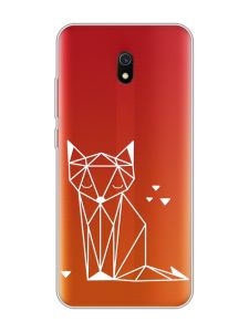 Прозорий чохол на Xiaomi Redmi 8A :: Лисиця (принт 127)