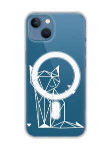 Магнітний чохол на iPhone 13 (6.1) із підтримкою MagSafe :: Лисиця (принт 127)