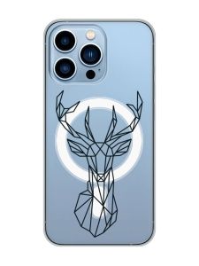 Магнітний чохол на iPhone 13 Pro Max із підтримкою MagSafe :: Олень (принт 128)