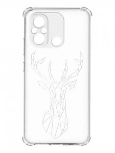Чохол з потовщеними кутами на Xiaomi Redmi 12C :: Олень (принт 129)