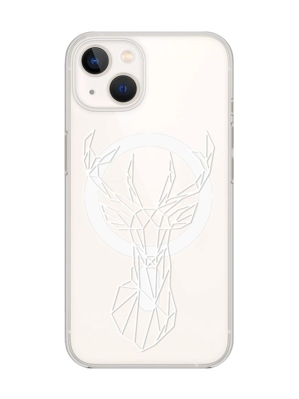 Магнітний чохол на iPhone 14 Plus із підтримкою MagSafe :: Олень (принт 129)