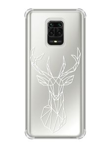 Чохол з потовщеними кутами на Xiaomi Redmi Note 9 Pro/ 9S/ 9 Pro Max :: Олень (принт 129)