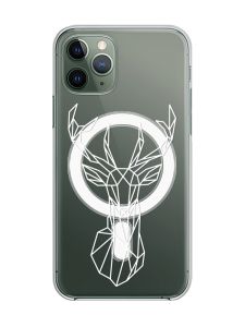 Магнітний чохол на iPhone 12/12 Pro із підтримкою MagSafe :: Олень (принт 129)
