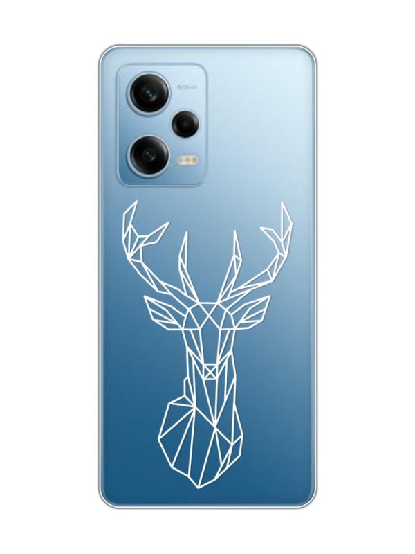 Прозорий чохол на Xiaomi Redmi Note 12 5G :: Олень (принт 129)