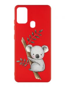 Матовий червоний чохол на Samsung Galaxy M30s/M21 :: Коала (принт 132)