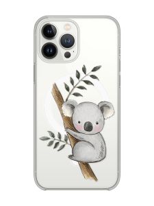 Магнітний чохол на iPhone 14 Pro із підтримкою MagSafe :: Коала (принт 132)