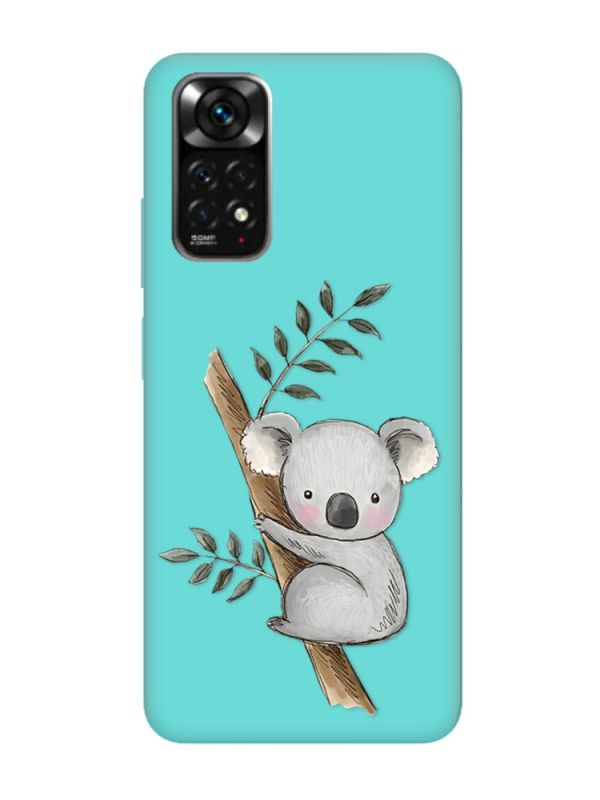 Матовий бірюзовий чохол на Xiaomi Redmi Note 11 :: Коала (принт 132)