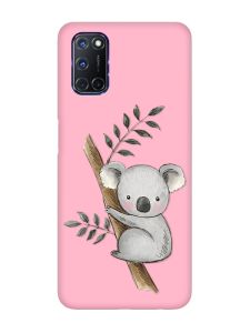Матовий рожевий чохол на Oppo A52/A72/A92 :: Коала (принт 132)