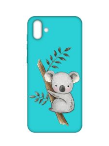 Матовий бірюзовий чохол на Samsung Galaxy A04 :: Коала (принт 132)