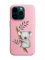 Матовий рожевий чохол на Apple iPhone 14 Pro :: Коала (принт 132)
