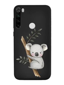 Матовий чорний чохол на Xiaomi Redmi Note 8T :: Коала (принт 132)