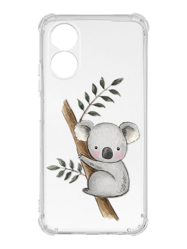 Чохол із потовщеними кутами на Oppo A17 :: Коала (принт 132)