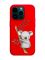 Матовий червоний чохол на Apple iPhone 14 Pro :: Коала (принт 132)