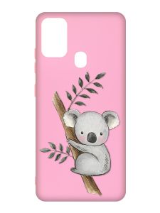 Матовий рожевий чохол на Samsung Galaxy M30s/M21 :: Коала (принт 132)