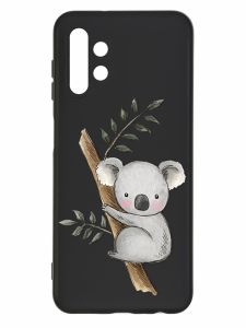 Матовий чорний чохол на Samsung Galaxy A13 4G :: Коала (принт 132)